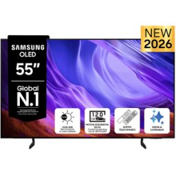 Samsung OLED AI TV 55" QE55S85HAEXZT 4K, Processore NQ4 Gen2, 4K Upscaling, Schermo antiriflesso, HDR, Motion Xcelerator 120Hz, Dolby Atmos & OTS Lite, Contour Design, Vision Smart TV, 2026