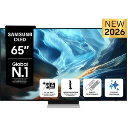 Samsung OLED AI TV 65" QE65S90HAEXZT 4K, Processore NQ4 Gen3, 4K Upscaling Pro, Glare Free, HDR+, Motion Xcelerator 165Hz, Dolby Atmos & OTS Lite, Laser Slim Design, Vision Smart TV, 2026