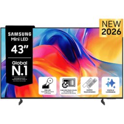 Samsung Mini LED AI TV 43" UE43M70HAUXZT 4K, Processore 4K, 4K Upscaling, Color Booster, OTS Lite, Metal Stream Design, Vision Smart TV, 2026