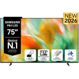 Samsung Mini LED AI TV 75" UE75M80HAUXZT 4K, Processore NQ4 Gen2, 4K Upscaling, Color Booster Pro, OTS Lite, Metal Stream Design, Vision Smart TV, 2026