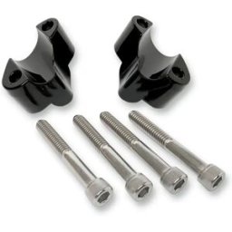 La Choppers Kit Boccole Per Riser Manubrio Harley Davidson Xl 1200 Cx 16-19/xl 1200 Cx Abs 16-19 La-733-01b Black One Size