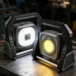 JIASHUAIXIN Nuovo faretto multifunzione a LED impermeabile per esterni, ideale per campeggio, manutenzione e lavoro.