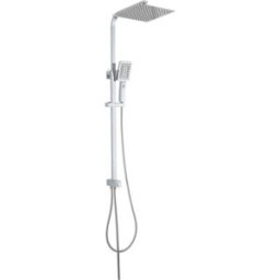 Aquapro COLONNA DOCCIA ACQUAPRO ALAMBRA 3 GETTI CROMO SOFFIONE INOX 250x250 mm INTERASSE FISSO