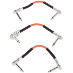 Orange Patch Cable Set nero con logo