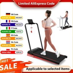 CITYSPORTS PRO Tapis roulant , tapis roulant per palestra domestica con inclinazione, tapis roulant da 2,0 HP, impostazioni multivelocità per casa/ufficio, 1-10 km/h nero