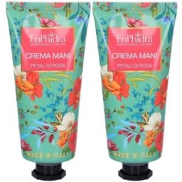 Euphidra Crema Mani Petali di Rosa 2x50 ml