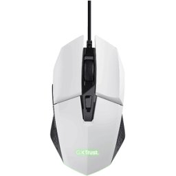 Trust MOUSE GAMING GXT109W FELOX GAM. MOUSE, Collegamento USB, Scrolling a 2 direzioni, Risoluzione max 6400 dpi, White