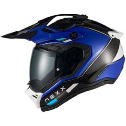 Casco Moto integrale Adventure Nexx X.RALLY Raid Blu Bianco taglia S