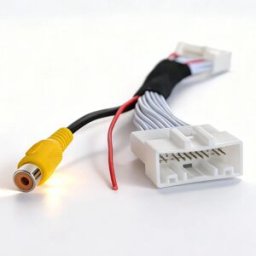QXNY Interfaccia telecamera retromarcia a 24 pin per monitor OEM Renault Dacia con sistema MediaNav / installazione non distruttiva della telecamera posteriore