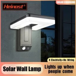 Heinast LED pieghevole 120 ° Lampada da parete per esterni a luce solare Faretti impermeabili Lampada Sensore di movimento Lampada solare 3 modalità Lampione stradale Decorazione da giardino