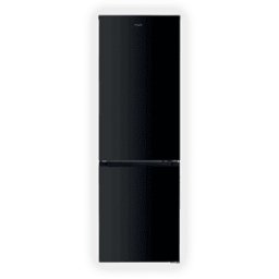 Candy FRIGORIFERO COMBINATO CCH2T618EBBF, Capacità netta totale 293 l, Rumorosità: 37 dB(A), 3 ripiani, Dimensioni: L 60 cm A 186 P cm, Nero, Classe E