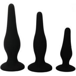 PRETTY LOVE PARTY UP Kit Plug Anale per Principianti Pretty Love — Silicone, 3 Pezzi