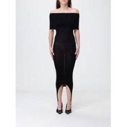 Alaïa Abito midi in jersey Nero Taglia 40