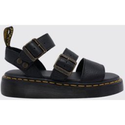 Dr Martens Sandali Gryphon Quad in pelle martellata con doppio cinturino Nero Taglia 36