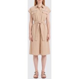 Fabiana Filippi Abito chemisier in popeline di cotone Beige Taglia 42