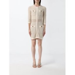 Elisabetta Franchi Abito in maglia Burro Taglia 46