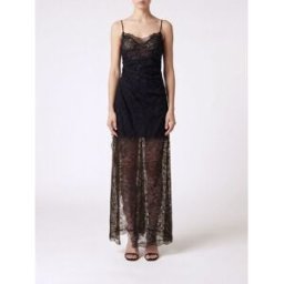 Ermanno Scervino Abito slipdress in pizzo Nero Taglia 42