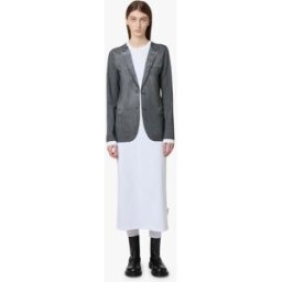 Moschino - Abito in jersey di cotone organico stampato - Grigio L
