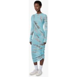 Moschino - Abito in tulle archive clouds - Azzurro 44