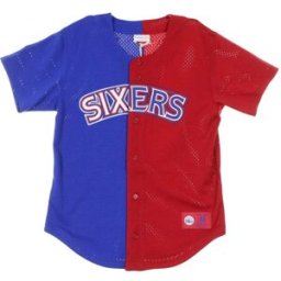 MITCHELL & NESS Casacca Bottoni Uomo Split Mesh Button Front Phi76e Original Team Colors