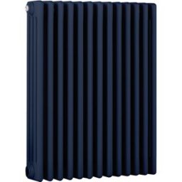 HudsonReed Radiatore Orizzontale a Colonne (4 Colonne) 750mm x 605mm - Blu (Deep Sea Blu) - Regent