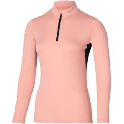 T-shirt donna a maniche lunghe Mizuno BT Mid Weight H/Z Shirt (Apricot Blush) S