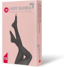 GLORIA MED SpA Gloria Ladygloria 18 Collant Punta Aperta Nero 18-20 mmHg