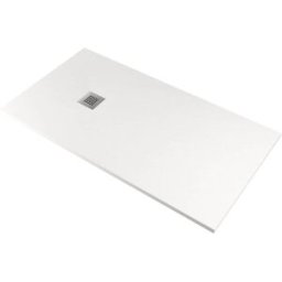pedrinelli Piatto Doccia in Pietra 90x100 cm Ardesia Stone Side Bianco...