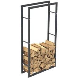giordanoshop Portalegna Supporto Metallo Porta Legna Interno Legnaia Camino Stufa 150x80x25cm...