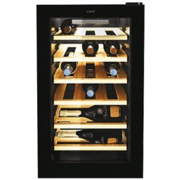 Candy CWC 021 ELSP/NF CANTINETTA, 21 bottiglie, 6 ripiani, dimensoni: L 40 cm, A 70 P 55 temperatura massima 18 °C, minima 7 Nero, classe G