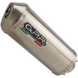 Gpr Exclusive Silenziatore Omologato Satinox Mid Line System V-strom Dl 650 0-11 Cat Silver / Silver Homologated