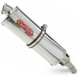 Gpr Exclusive Silenziatore Omologato Trioval Mid Line System V-strom Dl 650 12-16 Euro 3 Cat Silver / Silver Homologated