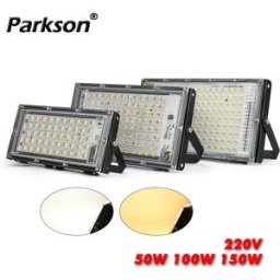 NONE Faretto a LED per luce di inondazione per casa all'aperto 50W 100W 150W AC 220V Faretto a soffitto a LED Foco Illuminazione stradale per esterni Dowm