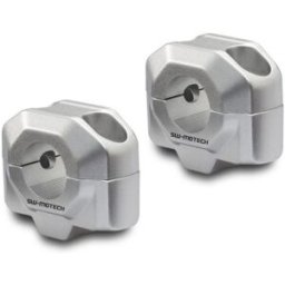 Riser Manubrio Sw-Motech Diametro 22 mm Argento