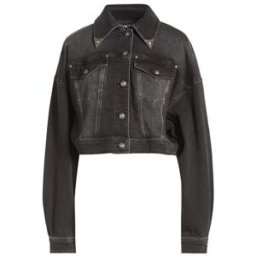 Versace Jeans Couture Capospalla jeans Donna Nero 36/38/40/46