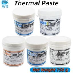 GD Pasta Termoconduttiva 900 007 -3, Peso Netto 150 Grammi, Grigia, Composto per Dissipatore di Calore per CPU e GPU di Computer CN150
