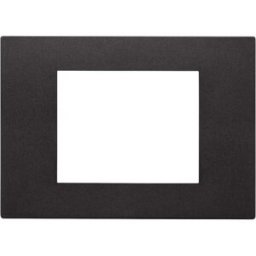 Vimar PLACCA LINEA 3 MODULI IN TECNOPOLIMERO COLORE NERO