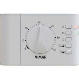 Vimar TERMOSTATO DA PARETE 02900.1 CON ROTELLA COLORE BIANCO