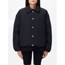 Jil Sander Giacca a camicia cropped imbottita in tessuto tecnico Nero Taglia 42