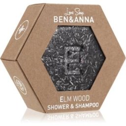 BEN&ANNA Love Soap Shower & Shampoo shampoo solido e gel doccia 2 in 1 Elm Wood 60 g