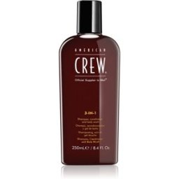 American Crew Hair & Body 3-IN-1 shampoo, balsamo e gel doccia 3 in 1 per uomo 250 ml