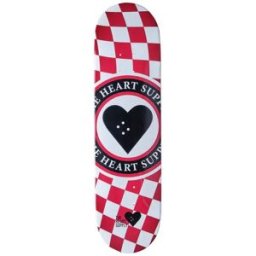 Heart Supply Insignia Check Tavola Skateboard (Rosso) taglia 8.25