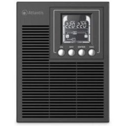 Atlantis A03-Op1002xln Ups Online 88% Piu` Silenzioso Gruppo Di Continuita` Server Doppia Conversione Onda Sinusoidale Pura 1000va 700w, Ventola Low Noise Gelid 23,6 Dba,Usb,2 Schuko + 1 Iec, 2x12v-9ah