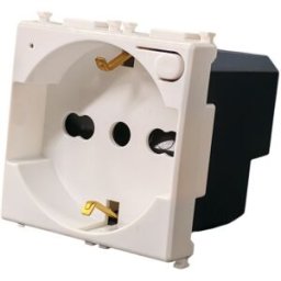 Ettroit Presa Schuko Smart Wifi 16a Con Monitoraggio Consumi Compatibile Vimar Plana Bianca - Tuya Smart - Evwf2102