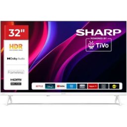 Sharp 32he2245ew - 32 Smart Tv Led Hd - Tivo Os - Frameless - Comp. Tv Sat - Audio Dolby Digital+ / Dts Hd - Chromecast - White - It
