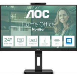 AOC Monitor 23,8 Led Ips Fhd 16:9 4ms 300 Cdm, Webcam, Usb-C, Pivot, Dp/hdmi, Multimediale