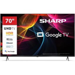 Sharp 70hl4265e - 70 Google Tv 4k Led - Frameless - Tv Sat Certificato - Hdr - Audio Harman Kardon - Black - It