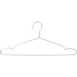 Corby Gruccia per abiti in acciaio (HNG0007), pacco da 100 ; 0.3x42x18.6 cm (LxLxH); acciaio inox; 100 pz. / pz.