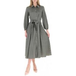 EMME MARELLA Abito chemisier VERDE MILITARE 42