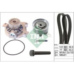 Schaeffler Ina Pompa dell'acqua + kit cinghia di distribuzione INA 530 0406 30